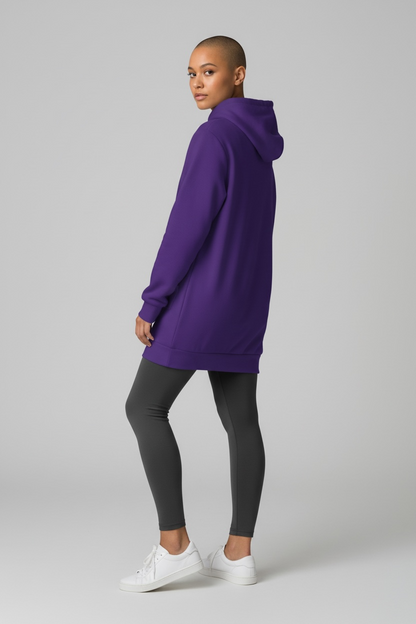 Centered | Hoodie Dress | Dark Purple