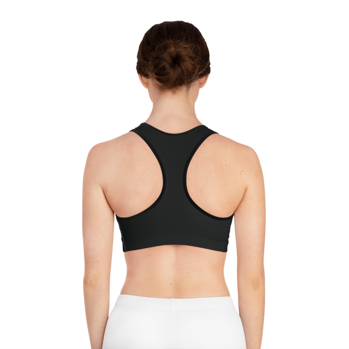 Black Sports Bra | Small Emblem