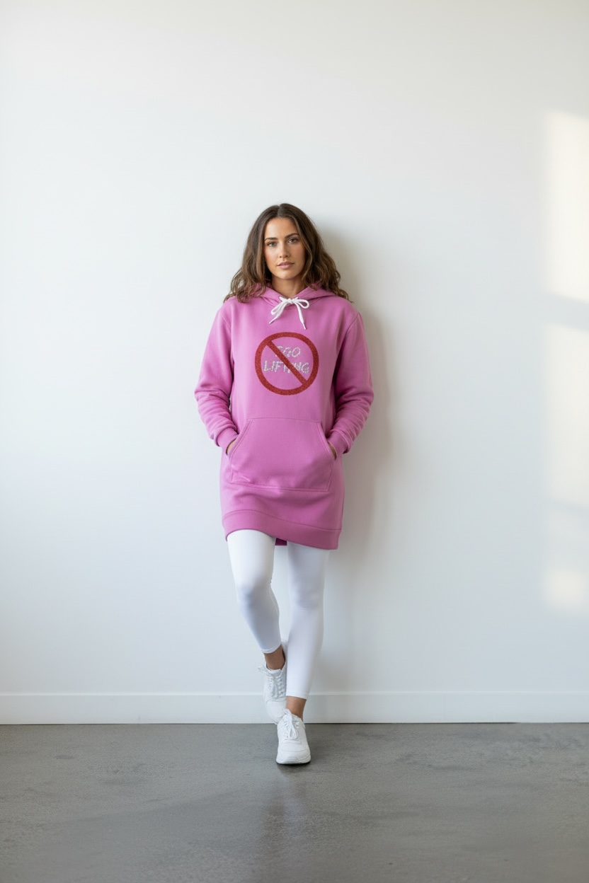 Centered | Hoodie Dress | Light Pink