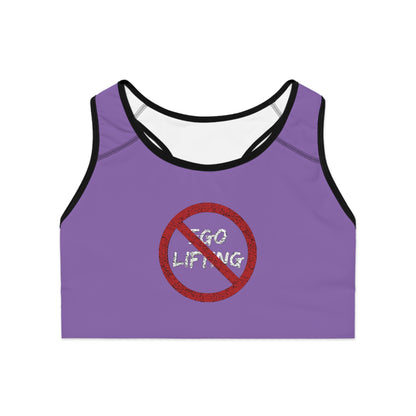 Light Purple Sports Bra | Gym Activewear