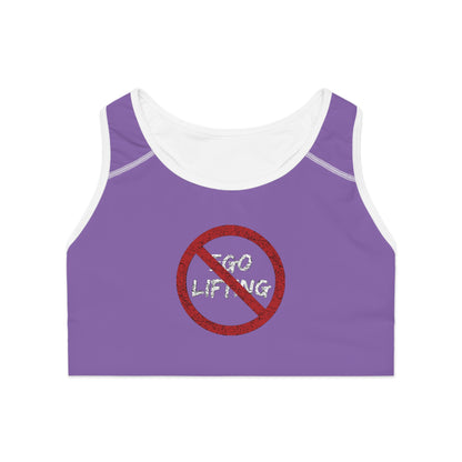 Light Purple Sports Bra | Gym Activewear