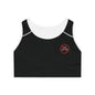 Black Sports Bra | Small Emblem