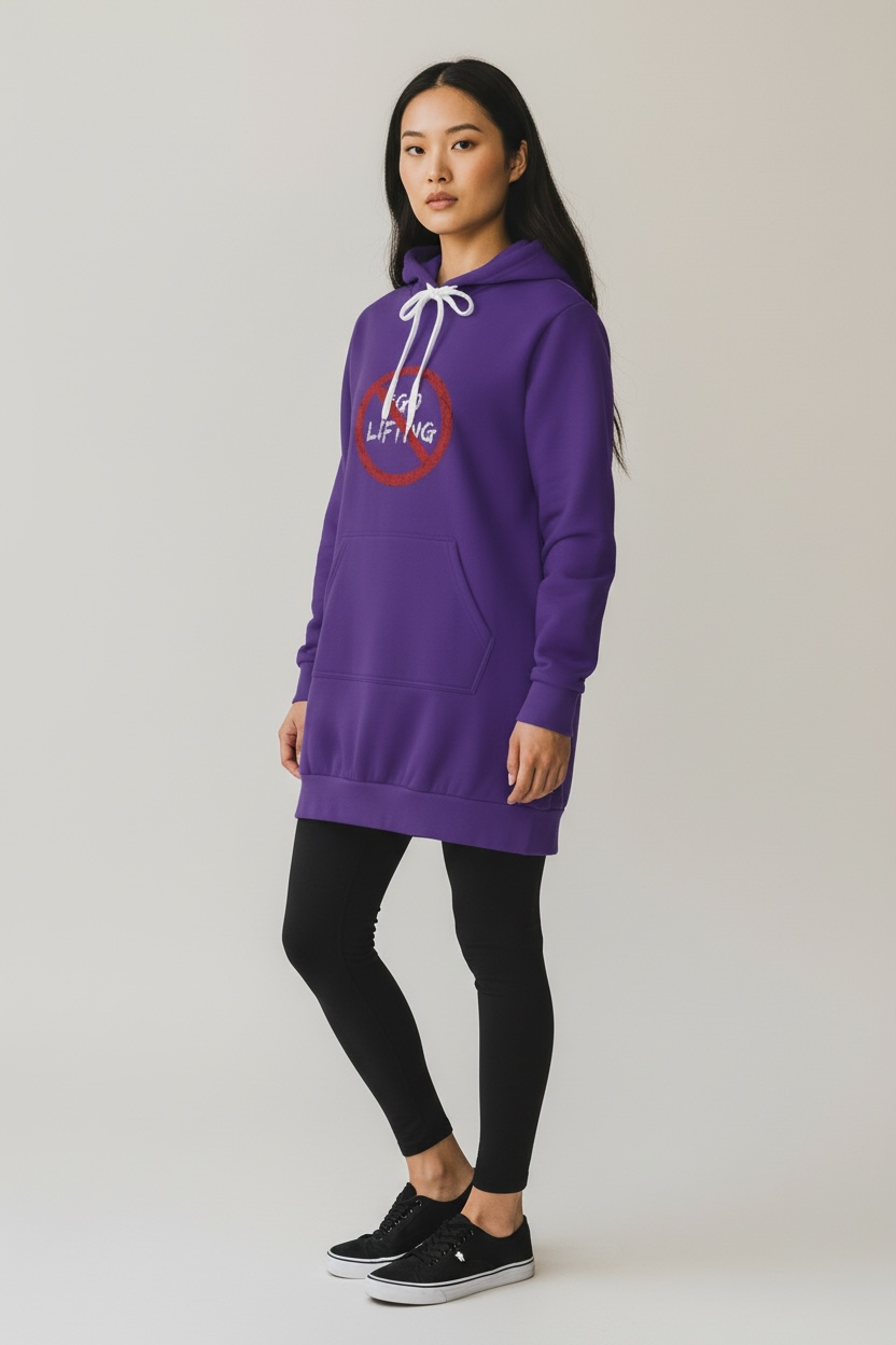 Centered | Hoodie Dress | Dark Purple