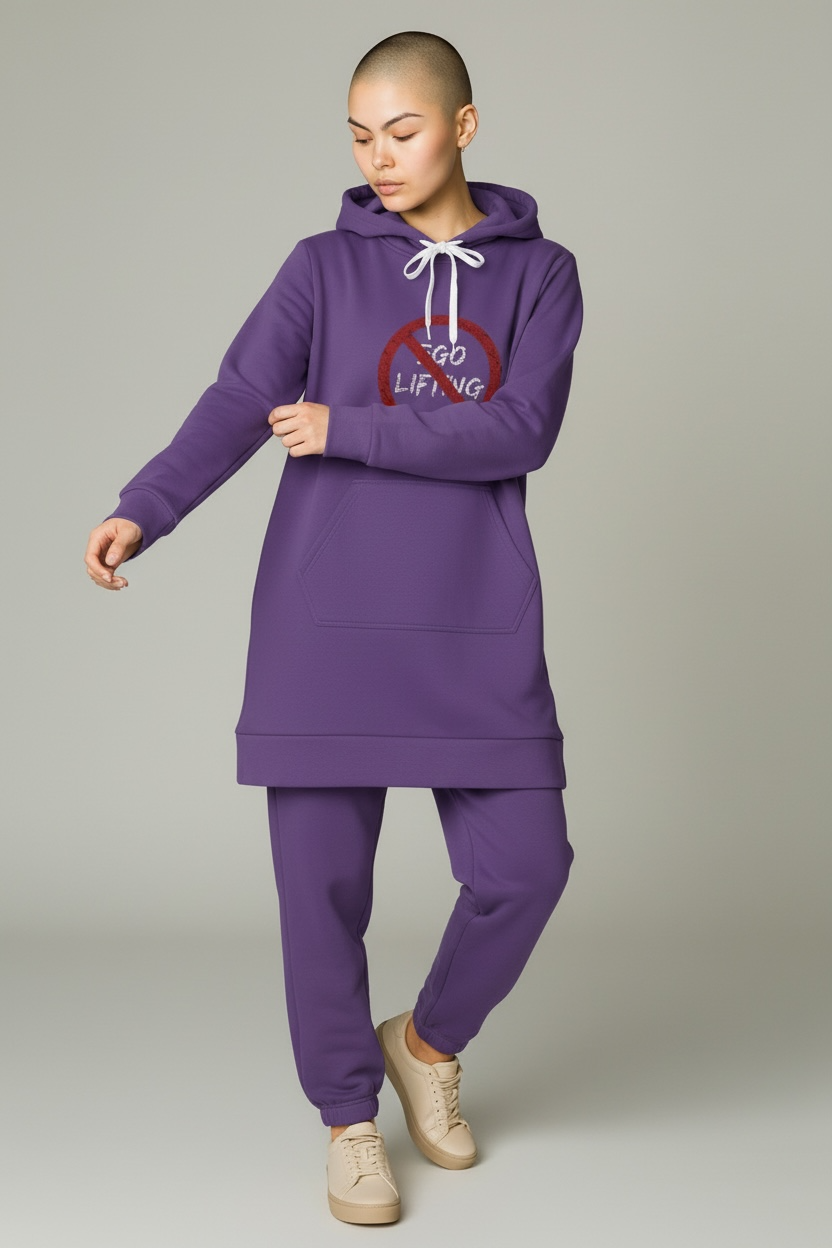 Centered | Hoodie Dress | Light Purple
