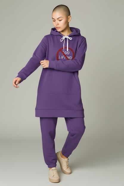 Centered | Hoodie Dress | Light Purple