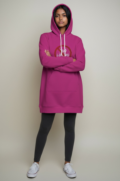 Centered | Hoodie Dress | Pink