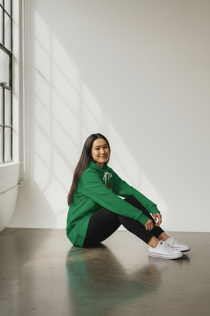 Centered | Hoodie Dress | Green