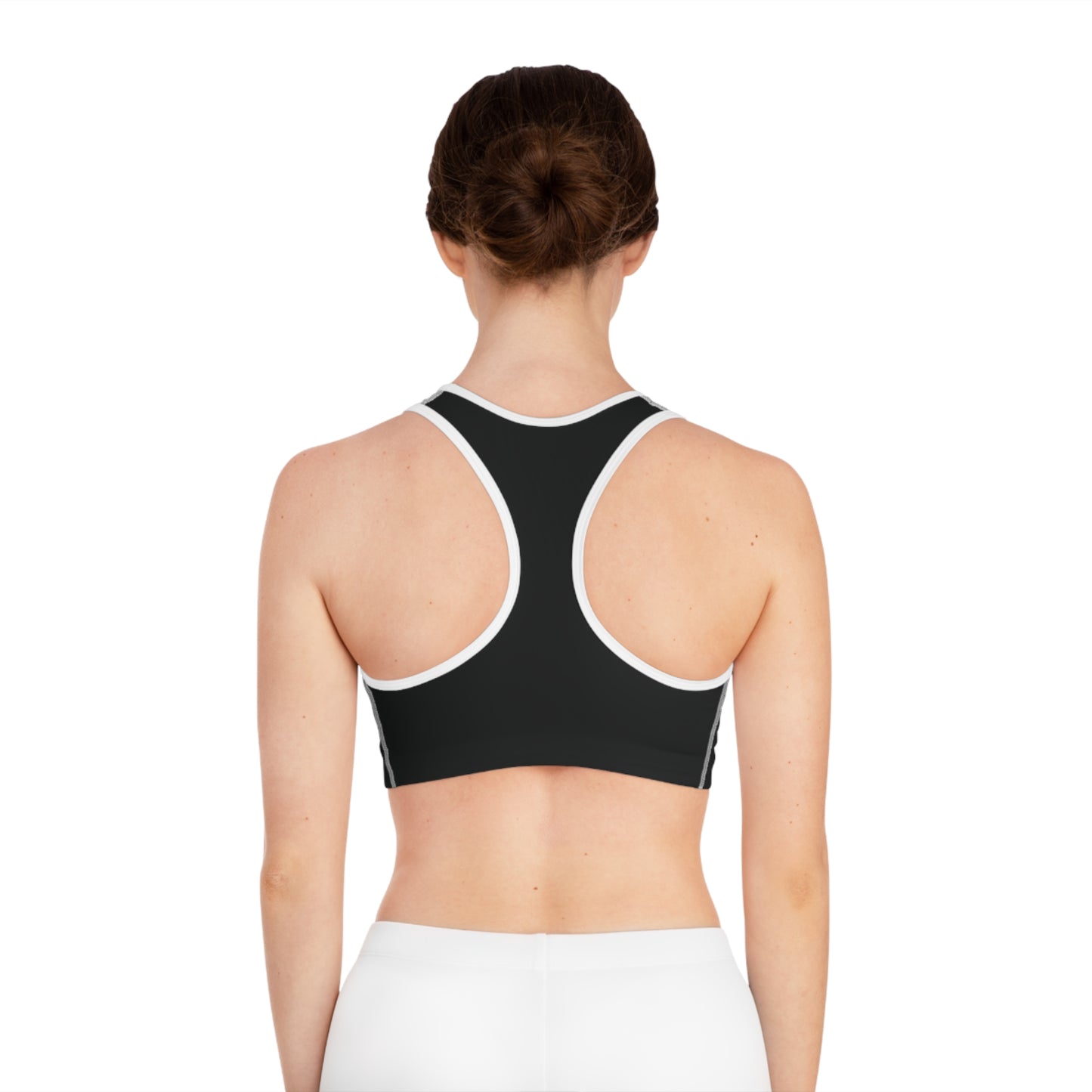 Black Sports Bra | Small Emblem