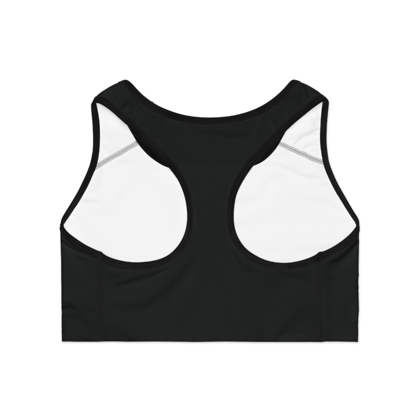 Black Sports Bra | Small Emblem