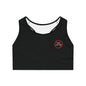 Black Sports Bra | Small Emblem