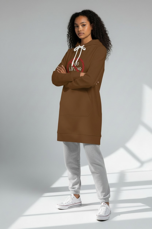 Hoodie Dress | Brown