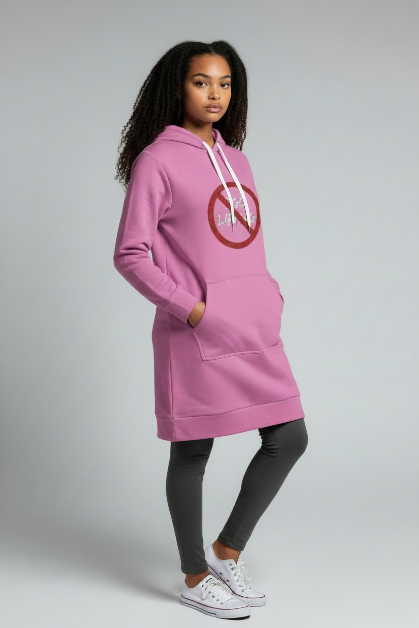 Centered | Hoodie Dress | Light Pink