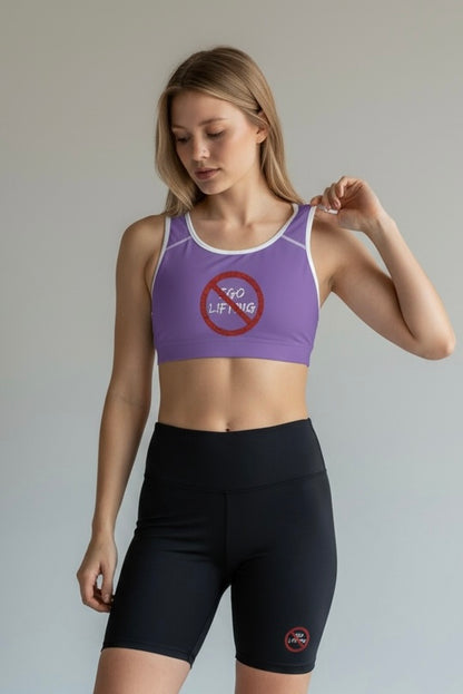 Light Purple Sports Bra | Gym Activewear