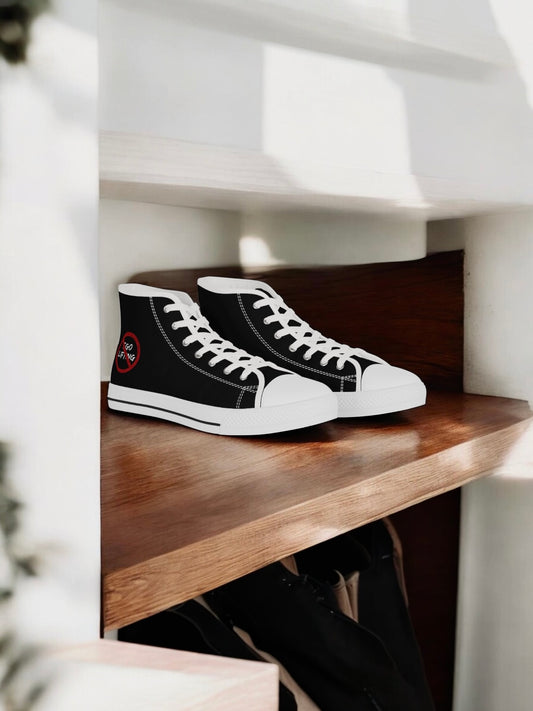 High Top Sneakers | Black Canvas