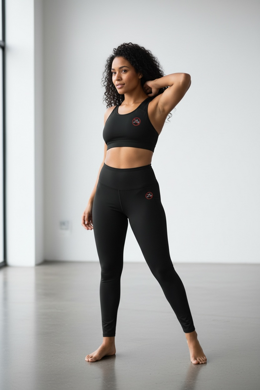 High-Waist Yoga Leggings | Black