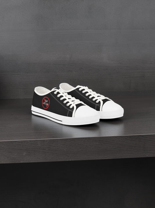 Low Top Sneakers | Black Canvas