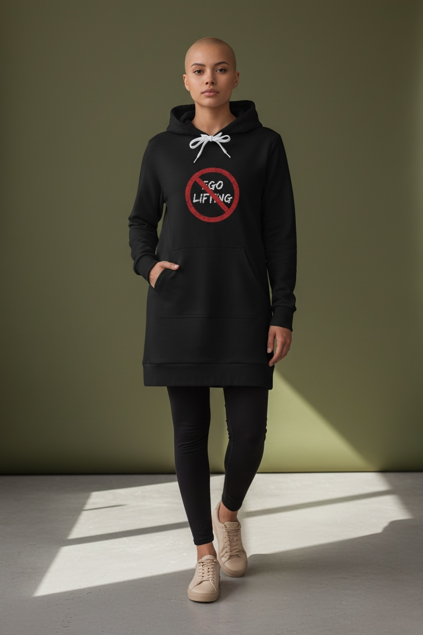 Centered | Hoodie Dress | Black