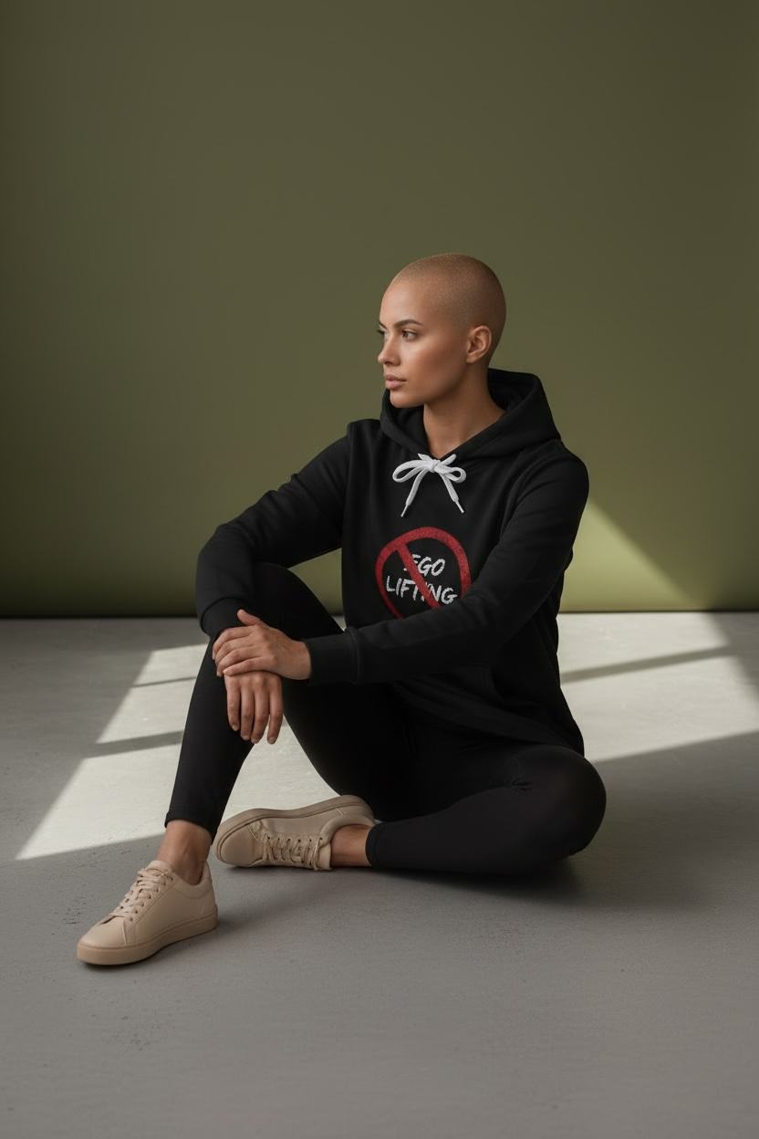 Centered | Hoodie Dress | Black