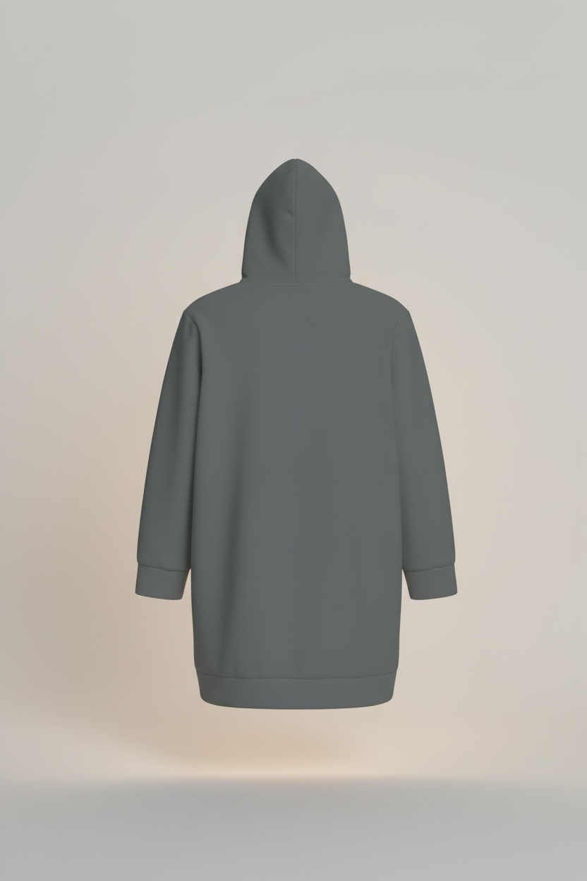 Centered | Hoodie Dress | Dark Gray