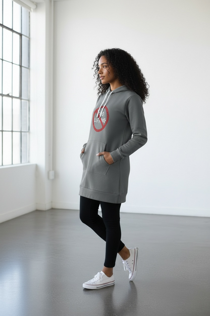 Centered | Hoodie Dress | Dark Gray
