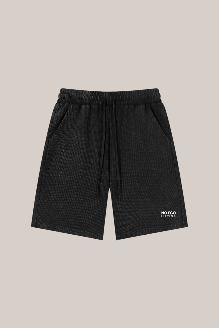 Mineral Wash Waffle Knit Shorts