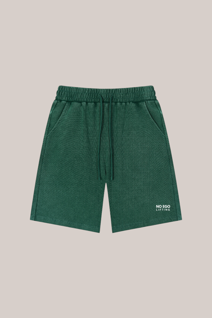 Mineral Wash Waffle Knit Shorts
