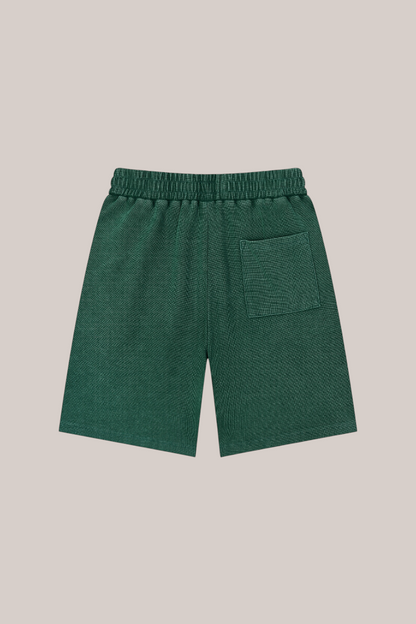 Mineral Wash Waffle Knit Shorts
