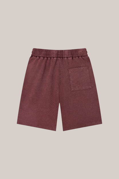 Mineral Wash Waffle Knit Shorts
