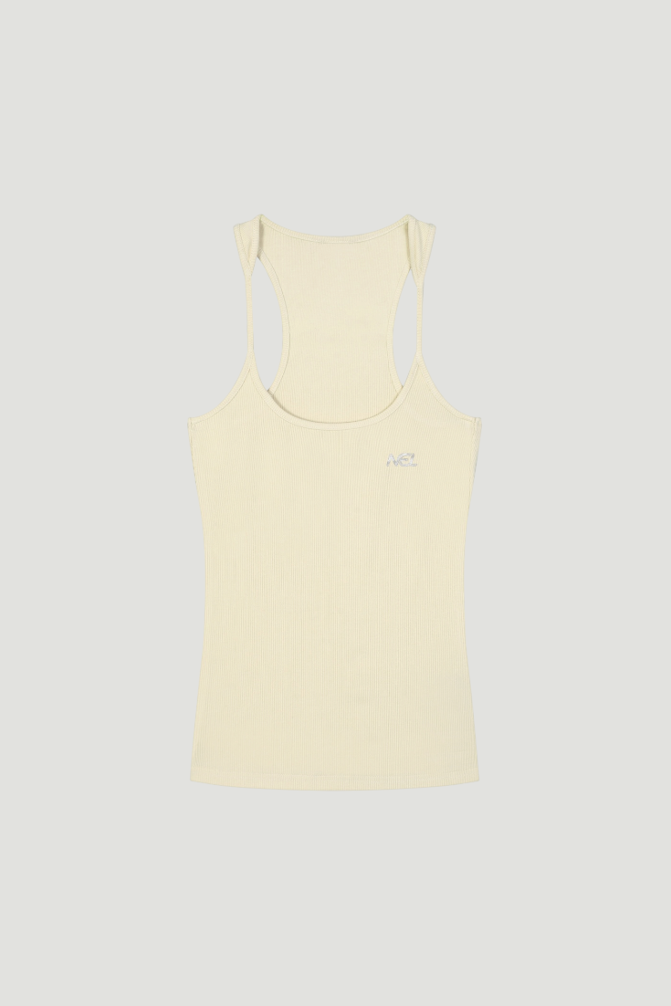 Slim Fit Ribbed Racerback Tank Top