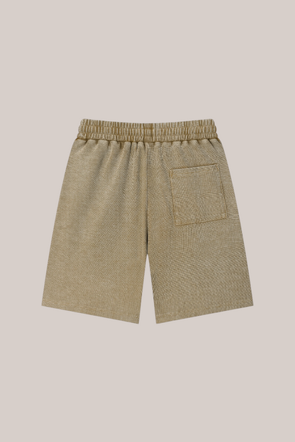 Mineral Wash Waffle Knit Shorts