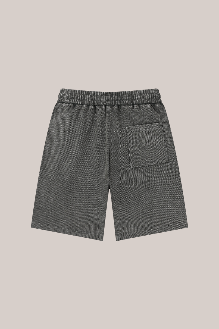 Mineral Wash Waffle Knit Shorts